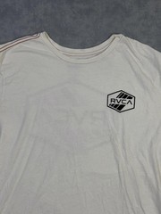 RVCA Shirt Mens 2XL White Balance Of Opposites Hex Logo Graphic Tee Surf Skate