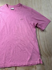 Greg Norman Collection Men’s Large Pink Crew Neck T-Shirt Shark Logo Cotton L