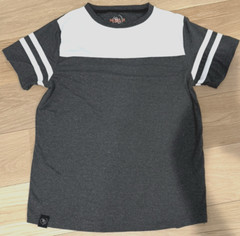 Brooklyn Standard Men s Athletic T-Shirt- Gray with white panel design -Size M