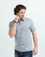Sharply 157975 Men’s Alex Polo Tee Short Sleeve Gunmetal Grey Sz. XL