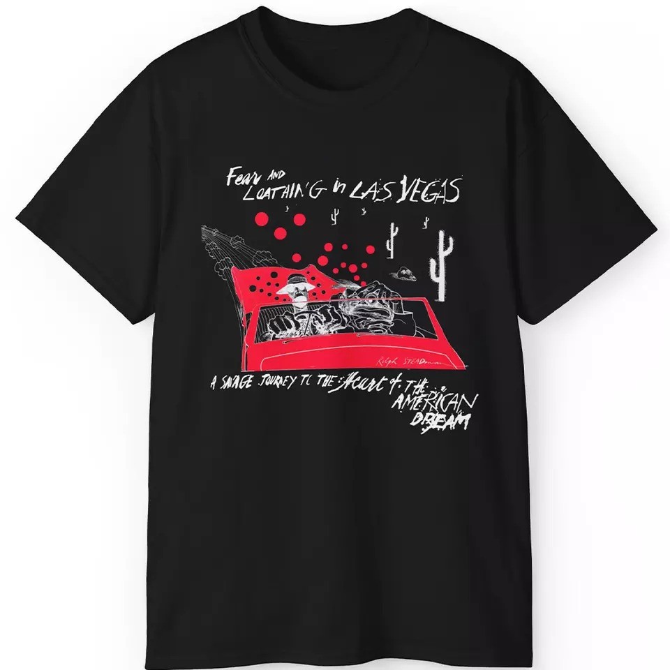 Rare Ralph Steadman Fear And Loathing T Shirt S-5XL bLACK All Size
