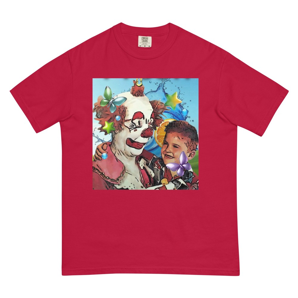 Creepy Circus Clown T-Shirt Surreal Carnival Art Graphic Tee Vintage Style