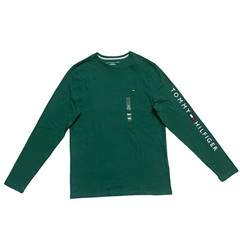 NWT Tommy Hilfiger Men’s Flag Logo All Cotton Regular Fit Long Sleeve T-Shirt
