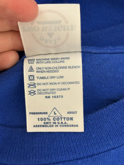 Oklahoma Shirt Mens Large Blue Delta Pro Weight Winter Scene Graphic Tee Cotton