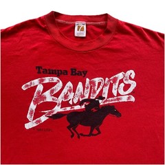 Vintage Tampa Bay Bandits T Shirt 80s Large USFL Football Logo 7