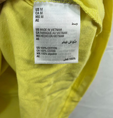 International Concepts Shirt Mens size Medium Yellow Zipper Short Sleeve New