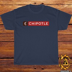 New Chipotle Restaurant Logo Black/Sport Grey/White/Navy/Red T-Shirt S-5XL