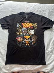 Set Of 3 Funko Pop T-shirts Size Large-X Men, Marvel, Captain America