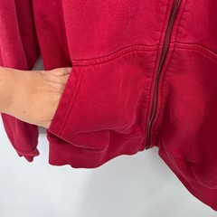 L.L. Bean vintage red full zip cotton blend sweatshirt jacket cabincore outdoor