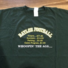 Baylor Bears Whoopin The Ags Priceless Aggies 2004 T Shirt Mens Size XL Green