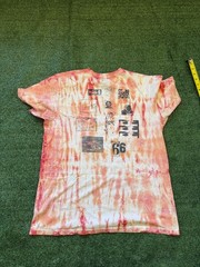 Vans Tie Dye Orange Red White Eyes Graphic T Shirt Tee Skater Size Medium