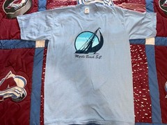 Vintage 70s Myrtle Beach South Carolina Sail Boat single stitch shirt Size Large