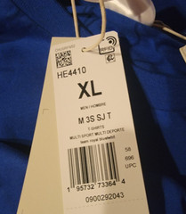 NEW MENS ADIDAS ORIGINALS ESSENTIALS 3 STRIPES TEE SHIRT ~SIZE XL #HE4410