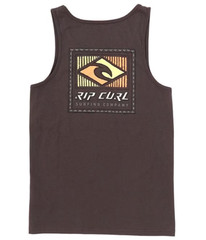 RIP CURL Washed Black Logo Tank Top T-Shirt NEW Small