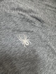SPYDER ACTIVE ‘ MENS ‘ FITTED LONG SLEEVE SHIRT ‘ DARK GRAY ‘ LARGE