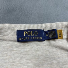 Polo Ralph Lauren 1/4 Zip Sweater LSHZM16 Mens M Beige Brown Zipper Preppy Pony
