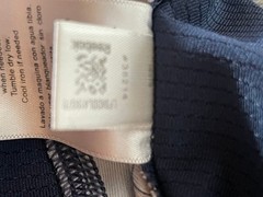 Reebok Mens Shirt Two XLarge Athletic Vented Stretch Easy Care Stripe Blue