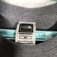 The North Face Shirt Mens Small Gray Red Short Sleeve Spellout Outdoor Hiking
