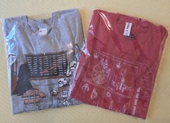 Star Wars/Lucasfilm Two (2) “Medium” T-Shirts – (Darth Vader & Ship Schematics)