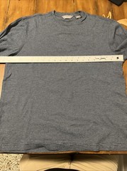 NWOT Daniel Cremieux Men’s S 100% Pima Cotton Blue LS Nice Crew Neck Mid Weight