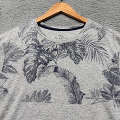 Tommy Bahama T-Shirt Mens Large Gray Graphic Tee Cotton Modal Casual