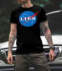 The Earth Is Flat Funny Flat Earth T-shirt Flat Earth Society NASA Lies Shirt