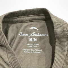Tommy Bahama T-Shirt Olive Green “Twist the Night Before Christmas” Mens Medium