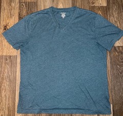 Banana Republic Women Vee Short Sleeve V Neck Premium Wash T-Shirt XL