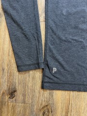Public Rec Henley Shirt Mens Medium Gray Long Sleeve Pima Cotton Stretch