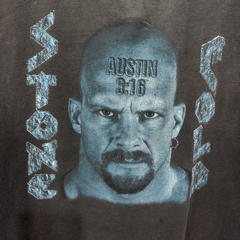 Vintage Stone Cold Steve Austin T Shirt Men Size XXL Black WWF 1998 Austin 3:16