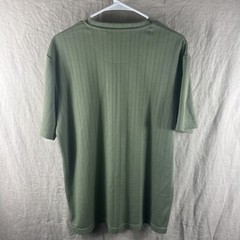 Pierre Cardin Men’s Green Short Sleeve V-Neck Casual Comfort Shirt Size Large
