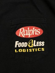 VTG. Food 4 Less Ralphs Kroger Logistics Pocket Employee Work Uniform T-Shirt XL