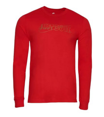 Nike Foil Franchise Red Just Do It Tee Long Sleeve Men’s T-shirt Size M NEW