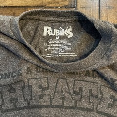 Rubiks Cube Once A Cheater Always A Cheater Gray T-shirt Size M