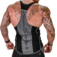 Men’s Gym Tank Top Muscle Shirt Sleeveless T Shirt Workout Fitness Training Tee