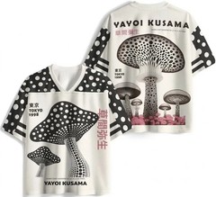 Yayoi Kusama Polka Dot Mushroom Printed Jersey Shirts