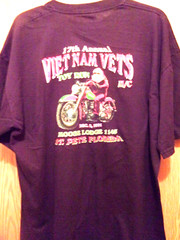 St Pete FL Vietnam Vets toy run 2001 black XL t shirt