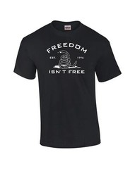 freedom isn’t free t shirt Rifle Gun Camo American Military Army AR-15 S to 5XL