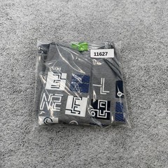 Hugo Boss Shirt Men Large Gray Short Sleeve Logo Grid Spellout Crewneck Tee Y2K