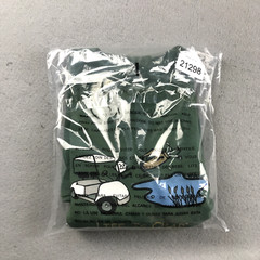 Life is Crap Shirt Mens Large Green Cotton Crew Neck Short Sleeve Tee