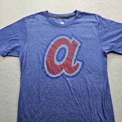 Ring Spun Soft Men’s Medium Blue Graphic Shirt