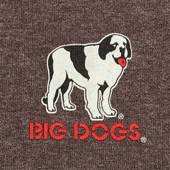 Big Dogs Shirt Adult Small Brown Casual Outdoors Comfort Casual Mens