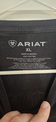 Ariat SizE XL Shoet Sleeve Tshirt Western Nashvillle Black