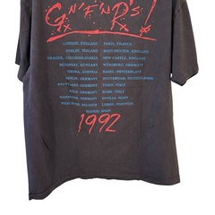 GUNS N ROSES 1992 World Tour VTG 90s Rock Band Single Stitch L T-Shirt REPRINT
