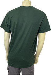 Gildan DryBlend Men’s T-Shirt Green Short Sleeve Crew Neck Cotton Size L
