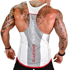 Men’s Gym Tank Top Muscle Shirt Sleeveless T Shirt Workout Fitness Training Tee