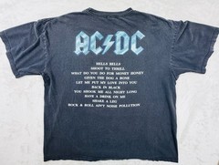 AC/DC Back in Black Vintage T-Shirt XL Black Double Sided Band Tee 1995 Album