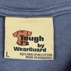 Tough T’s By Wear Guard Tee Mens L Blue Gray Ring Spun Cotton Chorecore Grunge