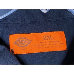 Vtg Texas Blues Ra2dio KNON 89.3 Dallas-Ft. Worth Dickies Work Shirt Sz Men’s 2X