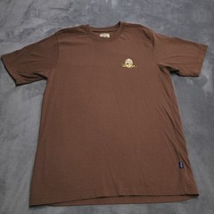 Panama Jack Brown Short Sleeve Paradise Found Large Shirt Parrot Logo